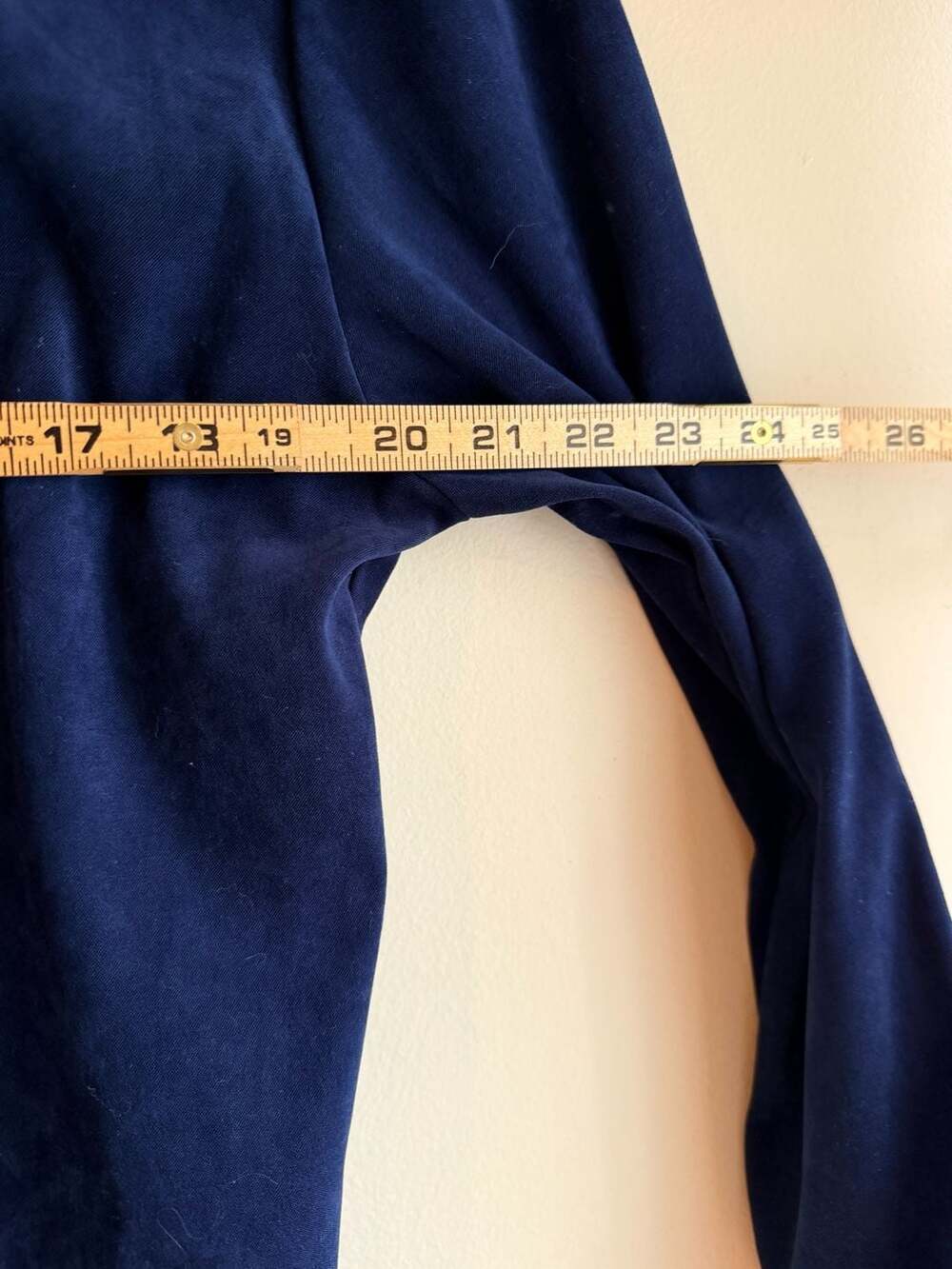 Gepetto Vintage Blue Suede Lace-Up Front Button Down Shirt Size M - Picture 5 of 6